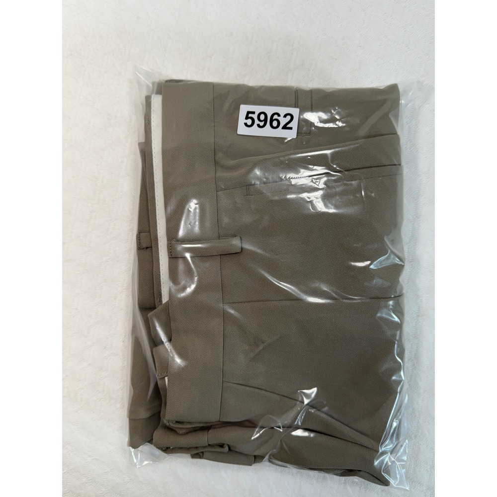 Lauren Ralph Lauren Mens Pleated Dress Pants 40x31 Taupe Tan Cuffed Trousers - Picture 7 of 7